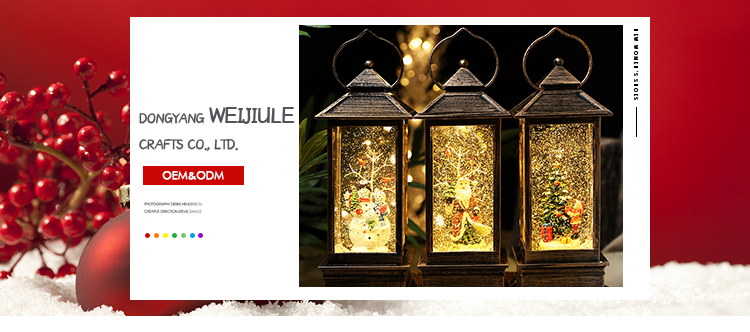 Wholesale Home Decor Glass Decor Snowball Led Lights Telepho