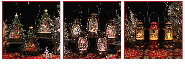 Wholesale Home Decor Glass Decor Snowball Led Lights Telepho