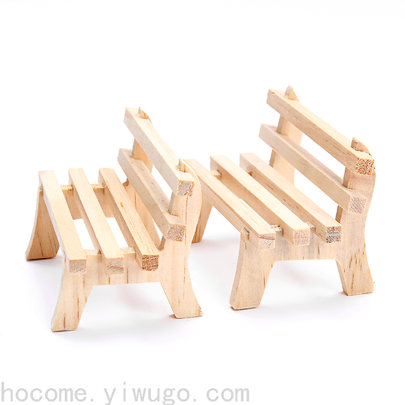 Pine Solid Wood Creative Park Chair Mini Small Chair Stool Crafts Doll Stool