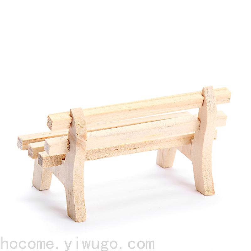 Pine Solid Wood Creative Park Chair Mini Small Chair Stool Crafts Doll Stool