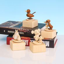 Music Box Wooden Music Box Home Creative Solid Wood Carousel Crafts Valentine's Day Gift Wholesale Ornaments Music Box Wooden Music Box Home Creative Solid Wood Carousel Crafts Valentine's Day Gift Wholesale Ornaments