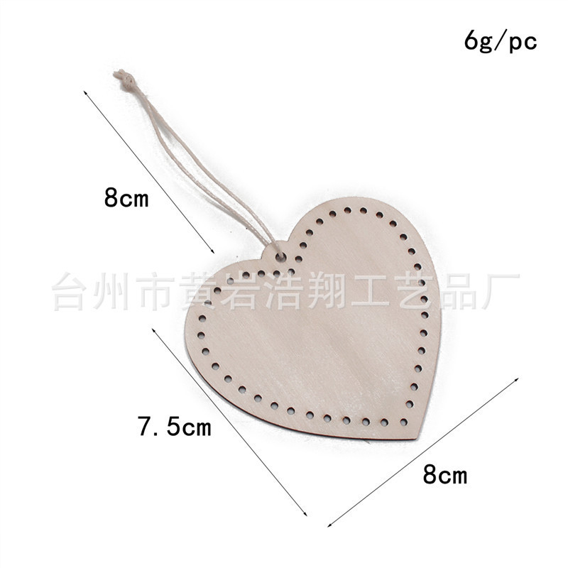 Christmas Crafts Creative Handmade Wood Piece Pendant Christmas Decoration Home Decoration DIY Children Hand Painted Wood Piece