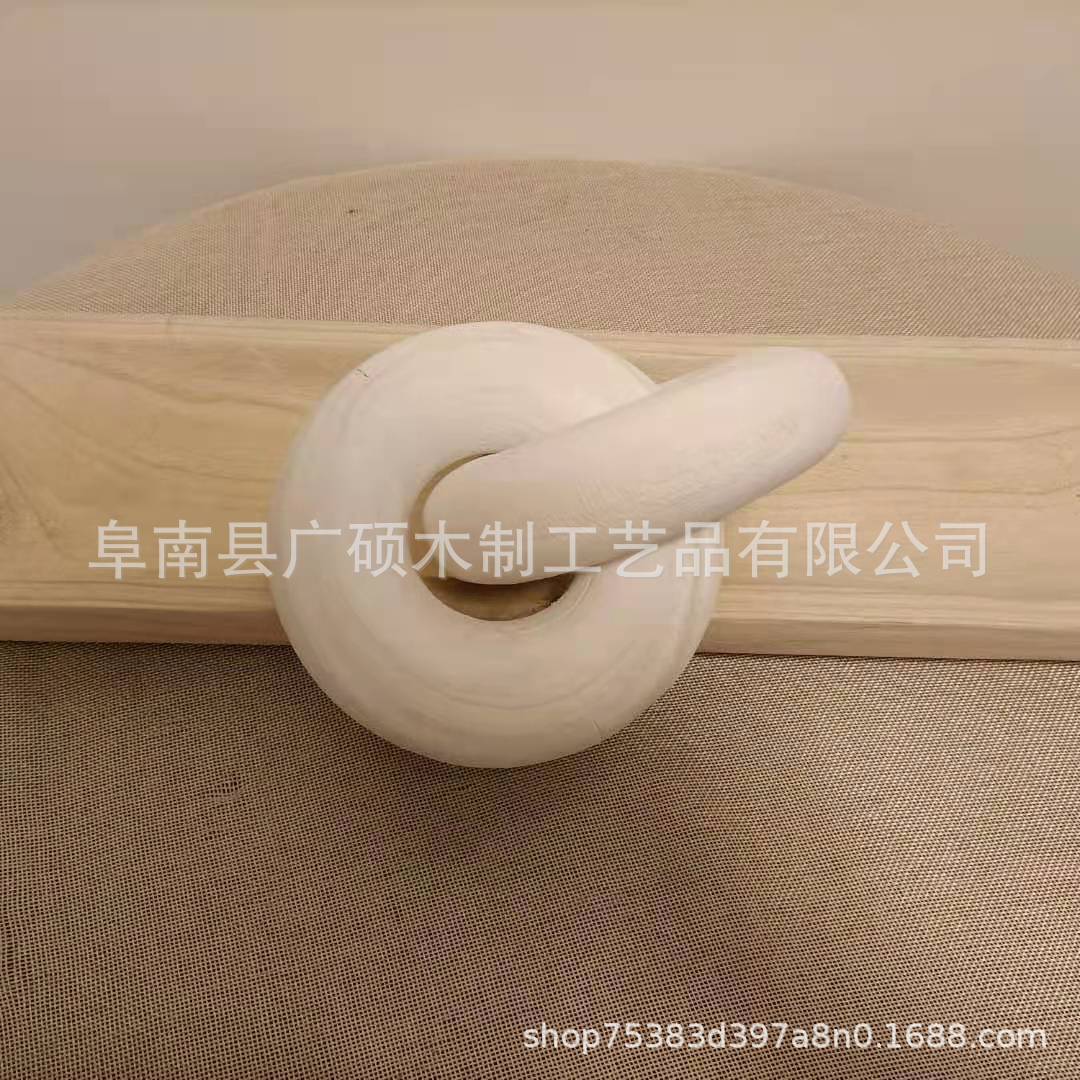 Paulownia Wood Wooden 2-Nodule Decorative Home Wooden Crafts Ornaments/Decorative Wood Chain Knot