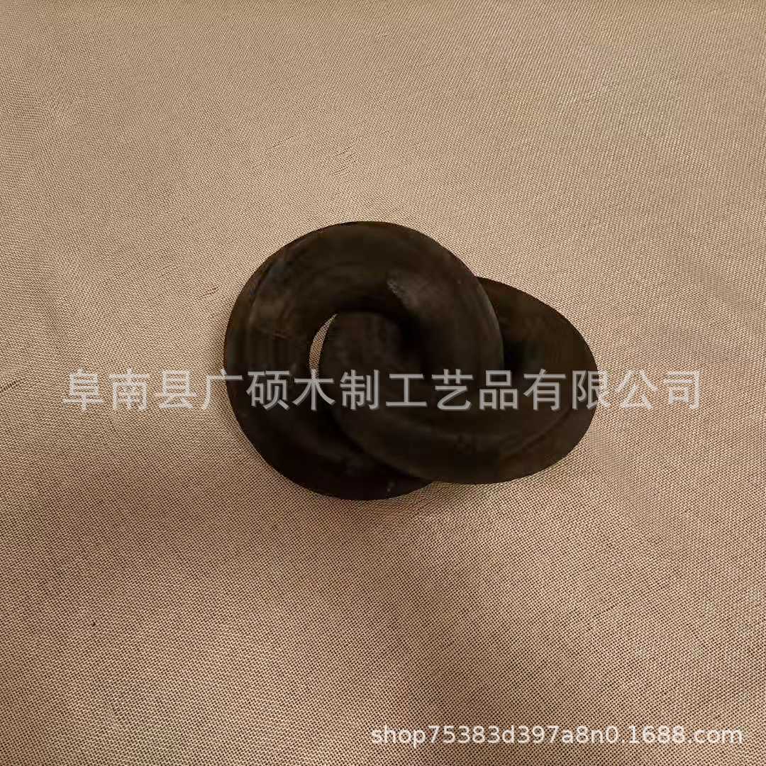 Paulownia Wood Wooden 2-Nodule Decorative Home Wooden Crafts Ornaments/Decorative Wood Chain Knot