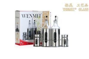 Seasoning cans lead-free glass sheath Wenmei and seasoning seasoning bottle kitchen