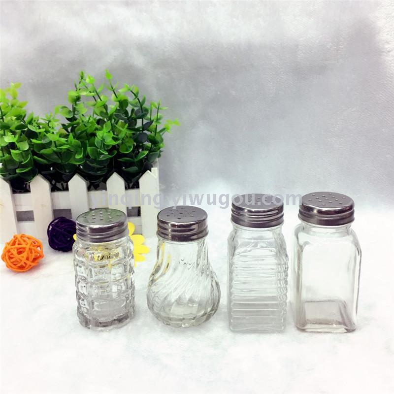 Glass Pancake Bottle Kitchen Practical Glass Seasoning Bottle Dispensing Bottle