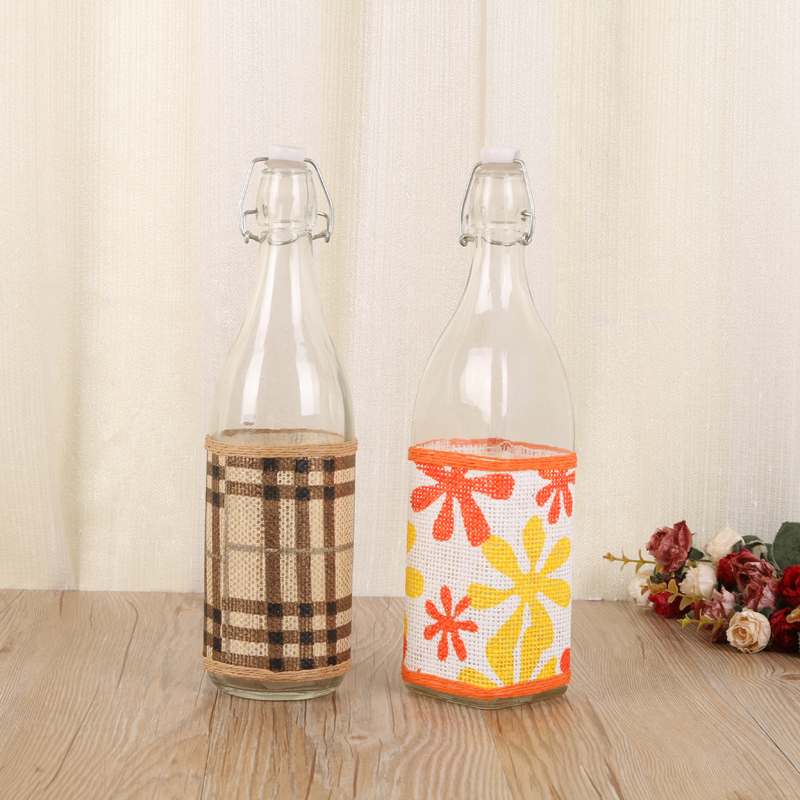 Glass oil bottle juice bottle seasoning bottle home oil vinegar bottle seal