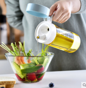 Lebo Lebo Borosilicate Glass Oil Jug Household Oil Bottle Soy Sauce Vinegar, Oil Jar Large Seasoning Bottle Leak-Proof