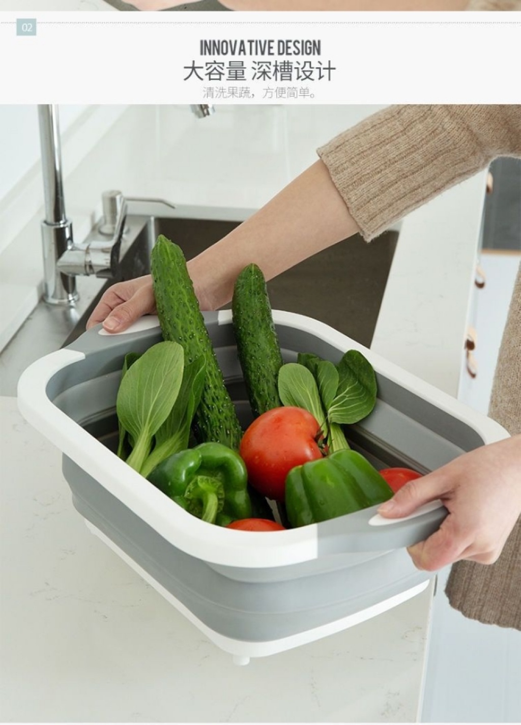 D28-86002 Washing Basin Foldable Chopping Board Washing Basin Drain Basket Kitchen Sink Folding Washing Vegetable Basket Cutting Board D28-86002 Washing Basin Foldable Chopping Board Washing Basin Drain Basket Kitchen Sink Folding Washing Vegetable Basket Cutting Board