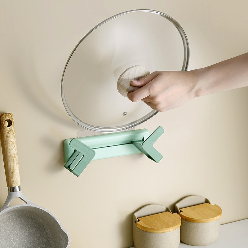 Kitchen Pot Cover Storage Rack Wall-Mounted Multi-Function Household Pot Cover Holder-Free Punch Cutting Board Chopping Board Retractable Storage Rack Kitchen Pot Cover Storage Rack Wall-Mounted Multi-Function Household Pot Cover Holder-Free Punch Cutting Board Chopping Board Retractable Storage Rack