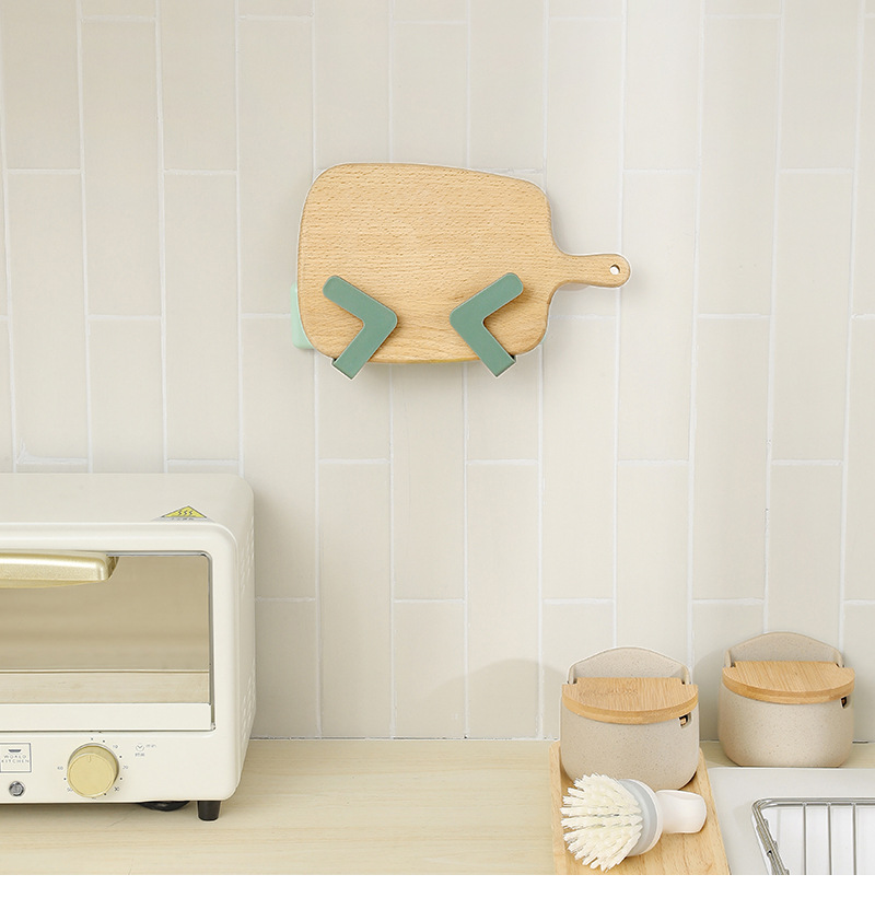 Kitchen Pot Cover Storage Rack Wall-Mounted Multi-Function Household Pot Cover Holder-Free Punch Cutting Board Chopping Board Retractable Storage Rack Kitchen Pot Cover Storage Rack Wall-Mounted Multi-Function Household Pot Cover Holder-Free Punch Cutting Board Chopping Board Retractable Storage Rack