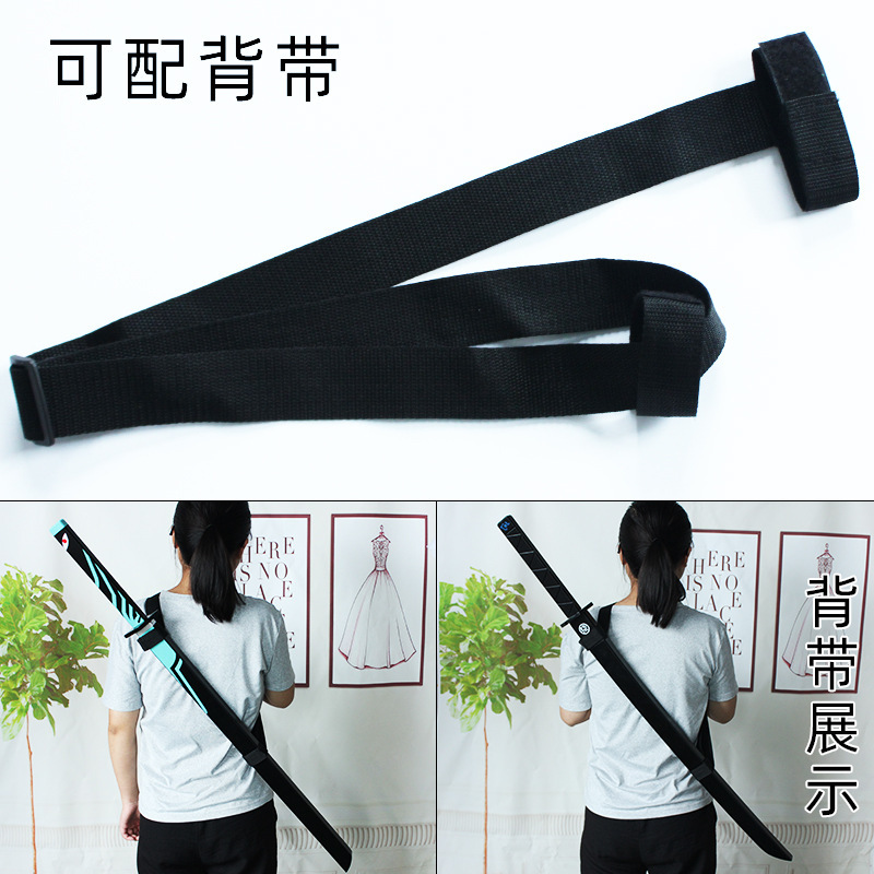 Kimetsu No Yaiba Cos Props Fugang Yiyong Tanjirou Shanyi Wood Knife Wooden Model Crafts Uncut Blade