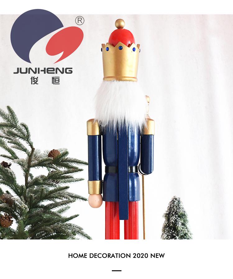 Junheng 90CM European -style painted puppetry shopping mall exhibition hall opening decoration of a nutcracker wood crafts Junheng 90CM European -style painted puppetry shopping mall exhibition hall opening decoration of a nutcracker wood crafts