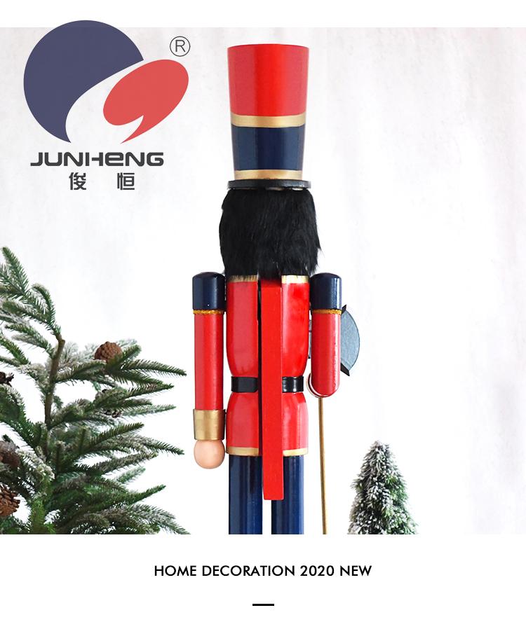 Junheng 90CM European -style painted puppetry shopping mall exhibition hall opening decoration of a nutcracker wood crafts Junheng 90CM European -style painted puppetry shopping mall exhibition hall opening decoration of a nutcracker wood crafts