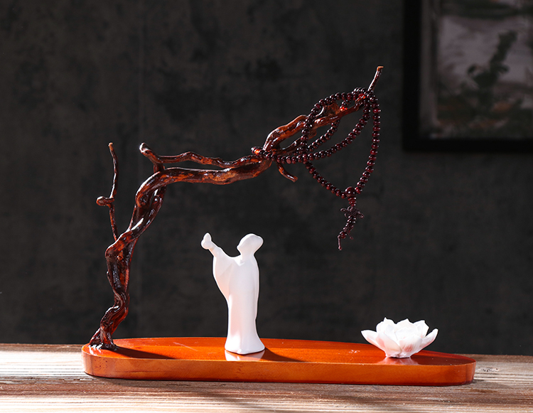 New Chinese Zen Root Carving Crafts Weathered Wood Decoration Tea Room Living Room TV Cabinet Entrance Character Soft Decoration New Chinese Zen Root Carving Crafts Weathered Wood Decoration Tea Room Living Room TV Cabinet Entrance Character Soft Decoration
