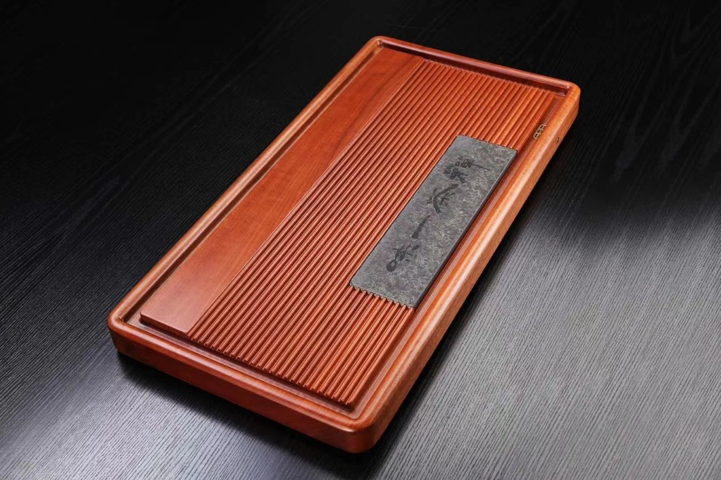 Wood Tea Tray Arts and Crafts Tea Table Real Wood Tea Tray Electric Kettle with Automatic Tea Making Device Induction Cooker