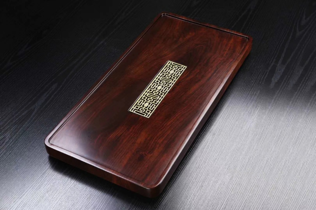Wood Tea Tray Arts and Crafts Tea Table Real Wood Tea Tray Electric Kettle with Automatic Tea Making Device Induction Cooker