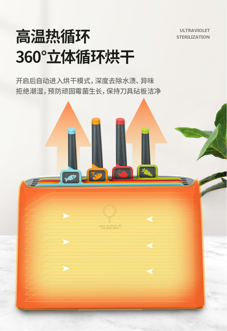 Factory Wholesale Chopping Board Cutter Sterilizer Household Cutting Board with Knife Sterilization Disinfection Sterilizer Small UV Factory Wholesale Chopping Board Cutter Sterilizer Household Cutting Board with Knife Sterilization Disinfection Sterilizer Small UV