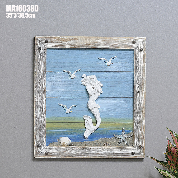 Sell well newly do old solid wood decorative Frame Mediterranean Hanging Ornaments Household soft wooden crafts Sell well newly do old solid wood decorative Frame Mediterranean Hanging Ornaments Household soft wooden crafts