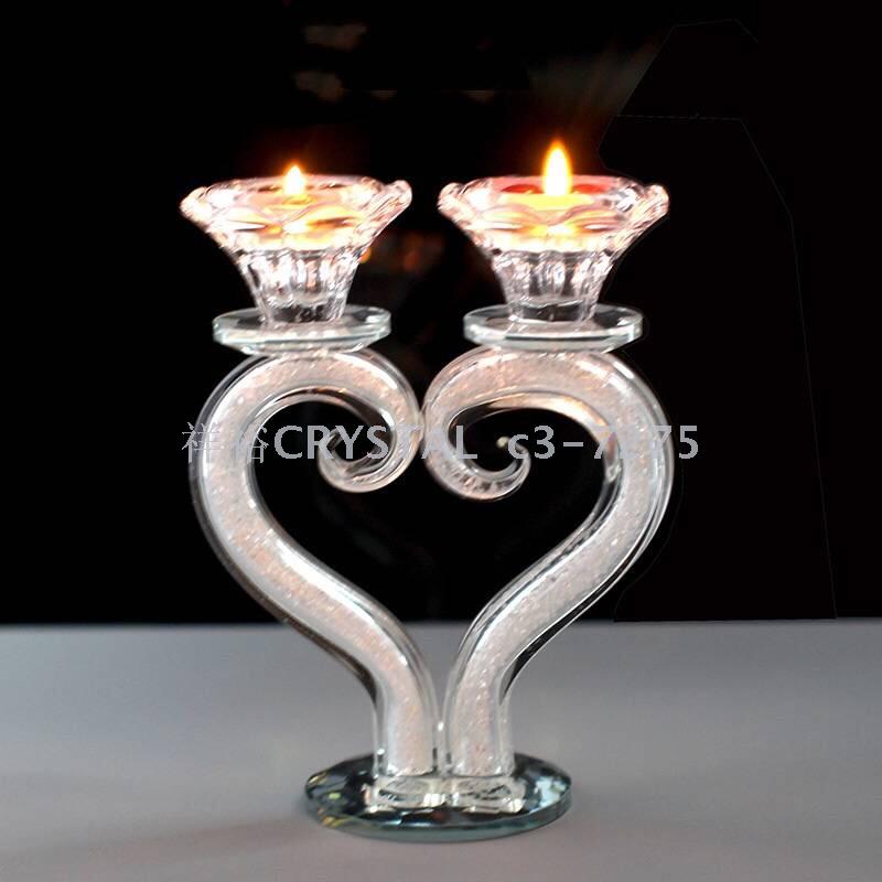 Crystal crafts crystal broken diamond candlestick