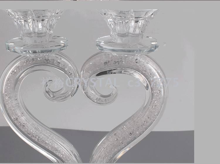 Crystal crafts crystal broken diamond candlestick