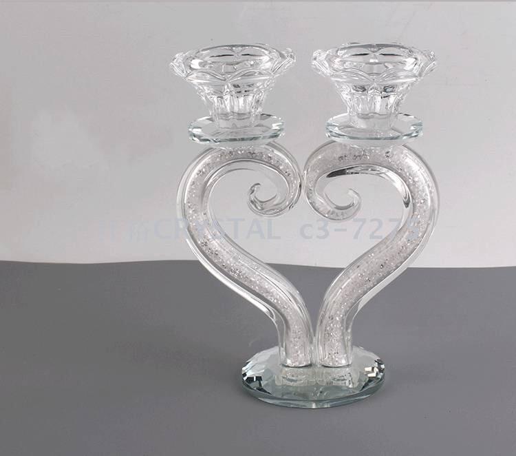 Crystal crafts crystal broken diamond candlestick