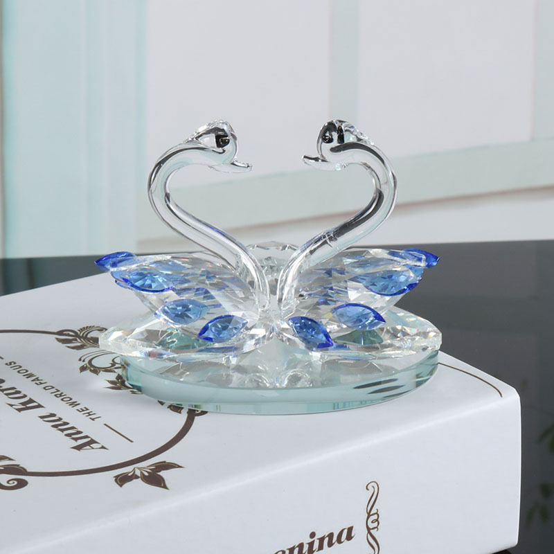 Crystal Swan Car Decoration Interior High-End Decoration Office Crystal Crafts Customization One Piece Dropshipping
