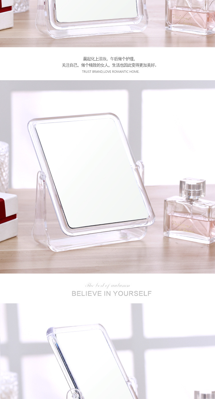 Desktop double-sided mirror student portable desk clear makeup mirror wholesale dressing mirror color customization Desktop double-sided mirror student portable desk clear makeup mirror wholesale dressing mirror color customization