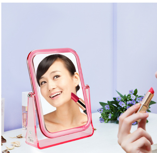 Desktop double-sided mirror student portable desk clear makeup mirror wholesale dressing mirror color customization Desktop double-sided mirror student portable desk clear makeup mirror wholesale dressing mirror color customization