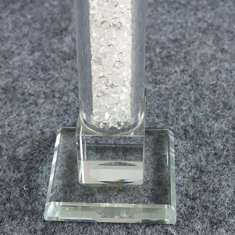 Creative Artificial Crystal Candlestick Restaurant Candlestick Decoration Crystal Crafts Customization Can Carve Writing Taobao One Piece Dropshipping