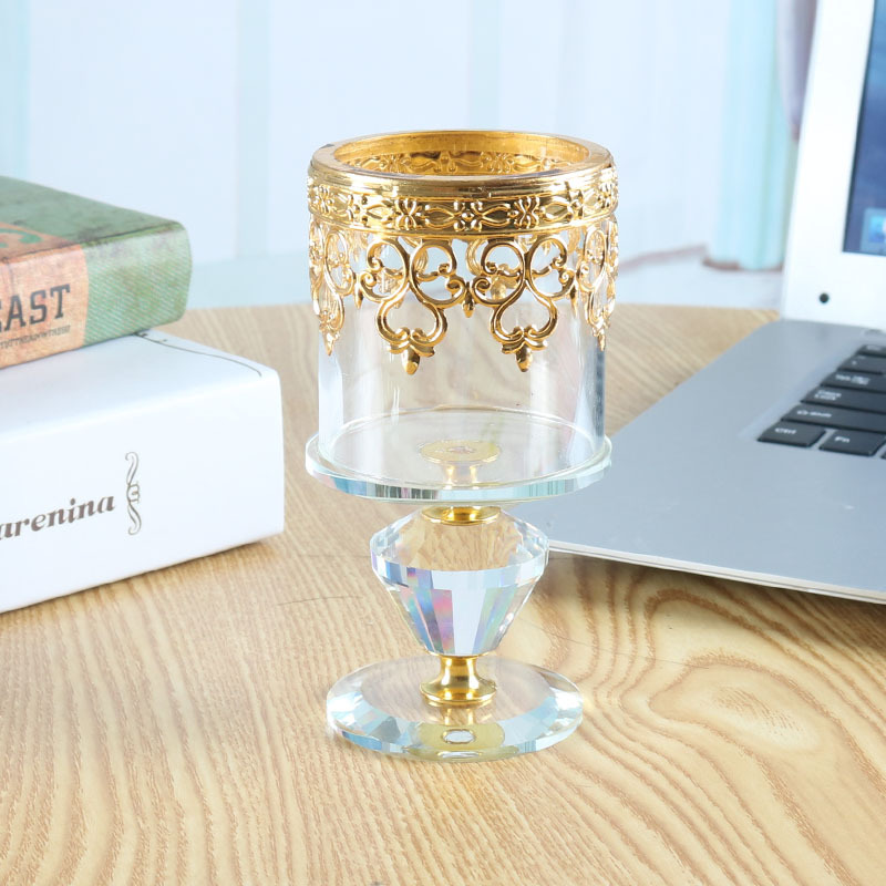 High-End Crystal Crafts Custom Candlestick Decoration Buddhist Hall Windproof Candle Holder Foreign Trade Taobao One Piece Dropshipping High-End Crystal Crafts Custom Candlestick Decoration Buddhist Hall Windproof Candle Holder Foreign Trade Taobao One Piece Dropshipping