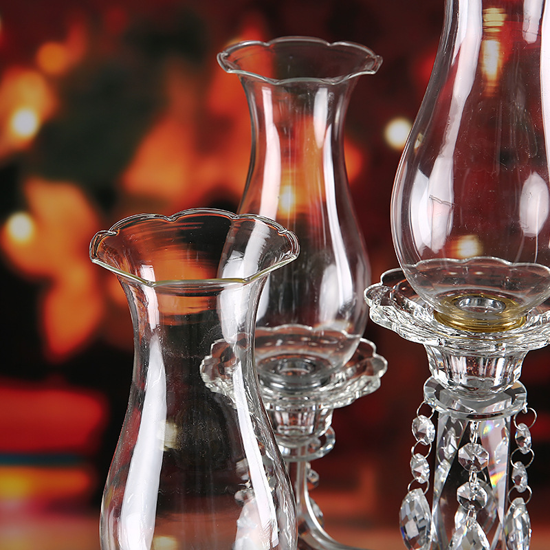 European Restaurant Romantic Wedding Candle Dinner Crystal Candlestick Glass Crystal Crafts Ornaments European Restaurant Romantic Wedding Candle Dinner Crystal Candlestick Glass Crystal Crafts Ornaments