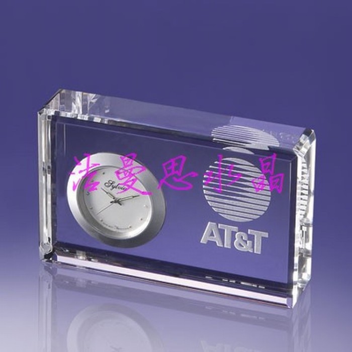 Creative crystal clock K9 crystal gifts crystal crafts set Creative crystal clock K9 crystal gifts crystal crafts set