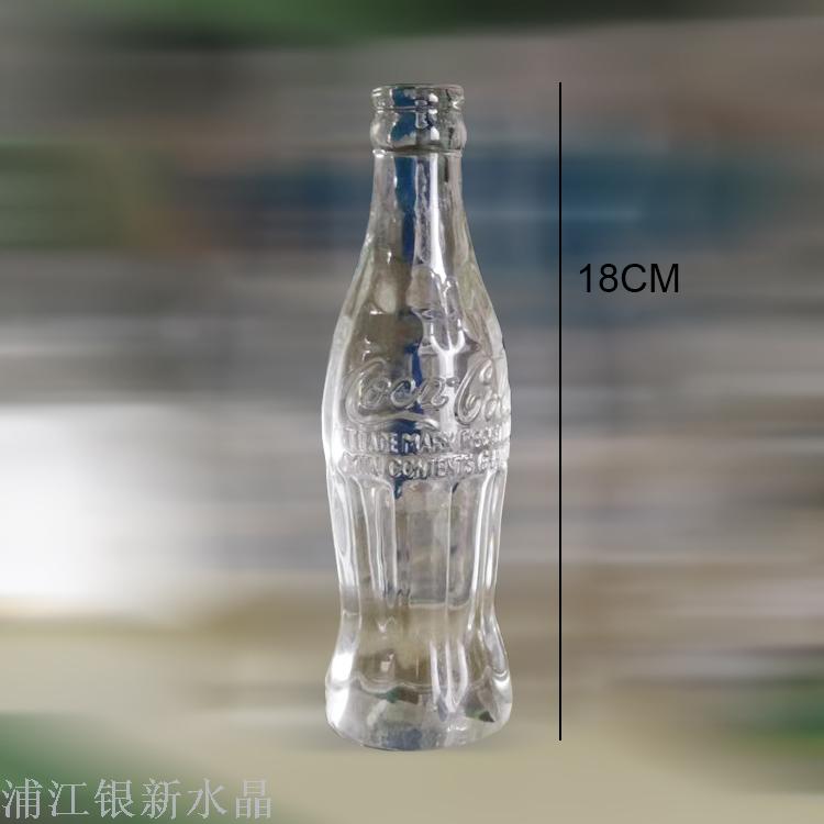 Crystal crafts creative gifts display a clear glass coke bottle to send friends lovers spot manufacturers direct selling