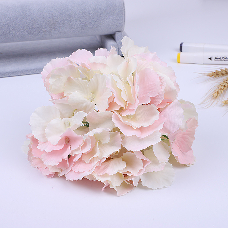 Spot Supply Hydrangea Head Artificial Flower Artificial Flower Wedding Wedding Arrangement Arch Home Flower Wall Decoration