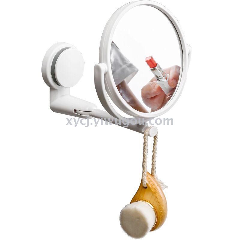 Wall hanging viscose dressing mirror with no holes can be rotated round makeup mirror Wall hanging viscose dressing mirror with no holes can be rotated round makeup mirror
