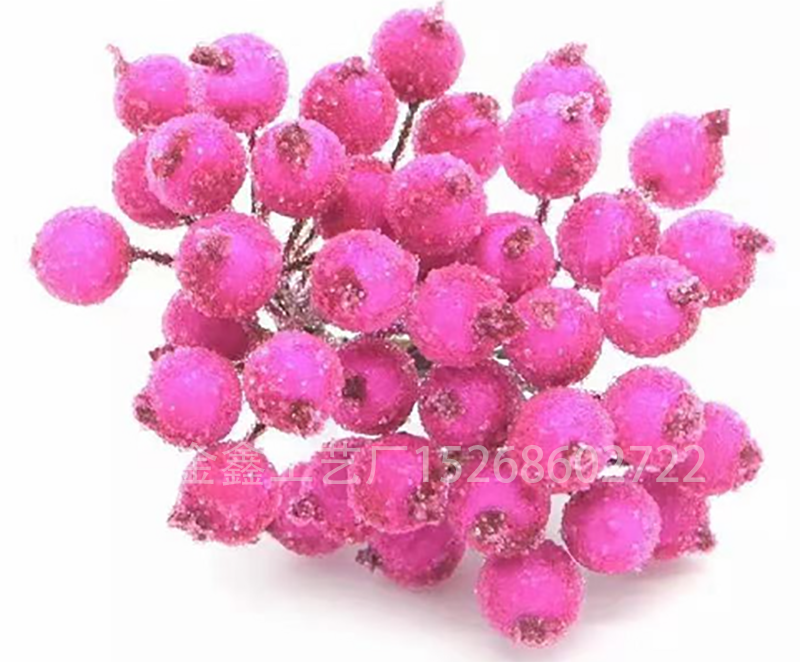 Mini Christmas Frosted Berry Artificial Flower Party DIY Craft Decor