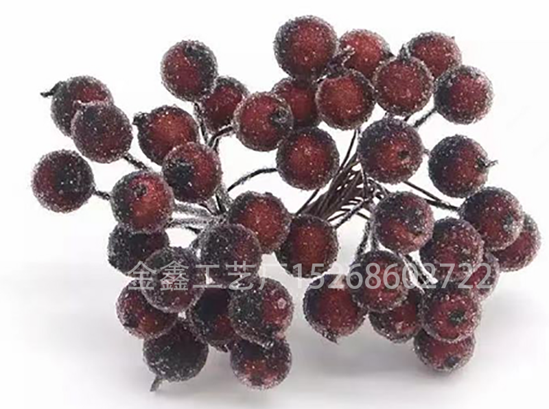 Mini Christmas Frosted Berry Artificial Flower Party DIY Craft Decor