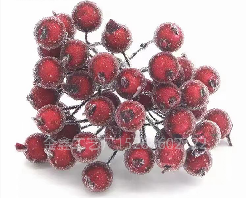 Mini Christmas Frosted Berry Artificial Flower Party DIY Craft Decor