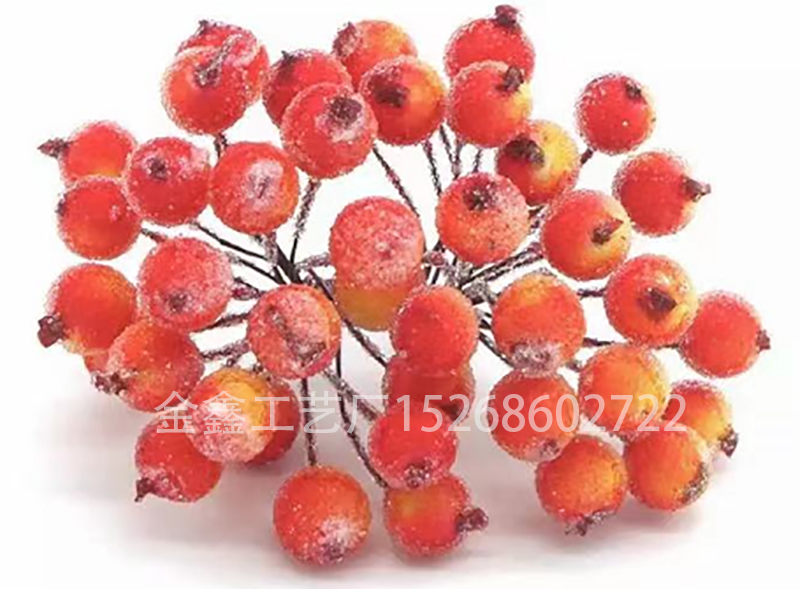 Mini Christmas Frosted Berry Artificial Flower Party DIY Craft Decor