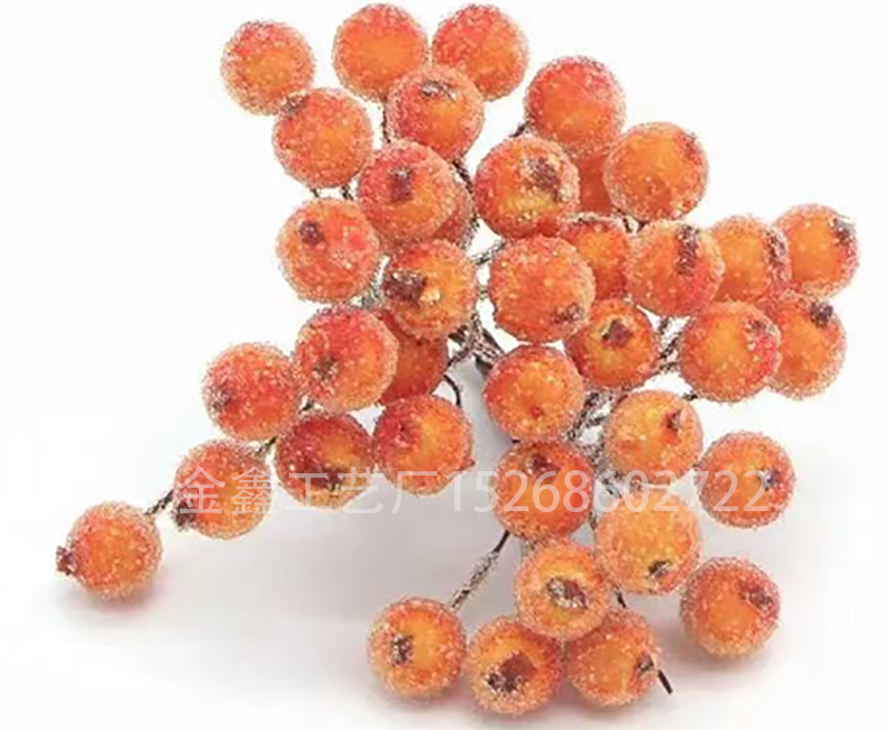 Mini Christmas Frosted Berry Artificial Flower Party DIY Craft Decor