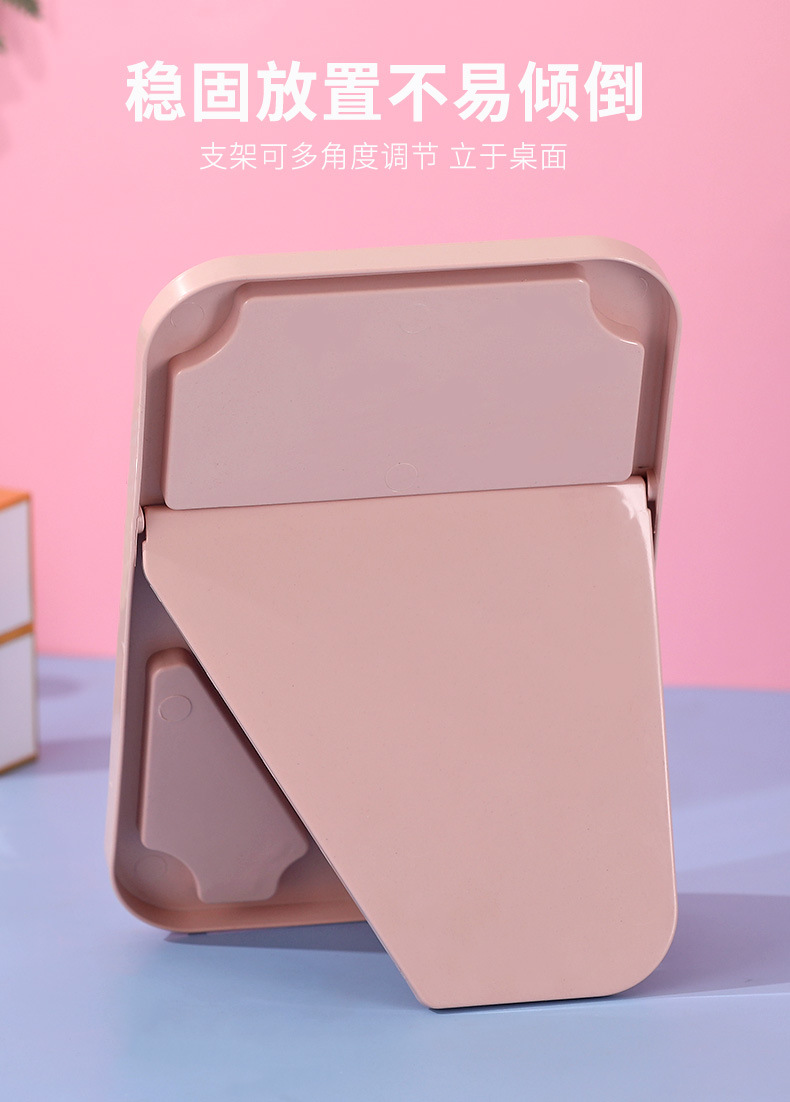 New Makeup Mirror Portable Desktop Dressing Mirror Desktop HD Japanese Minimalist Mirror Factory in Stock Wholesale New Makeup Mirror Portable Desktop Dressing Mirror Desktop HD Japanese Minimalist Mirror Factory in Stock Wholesale