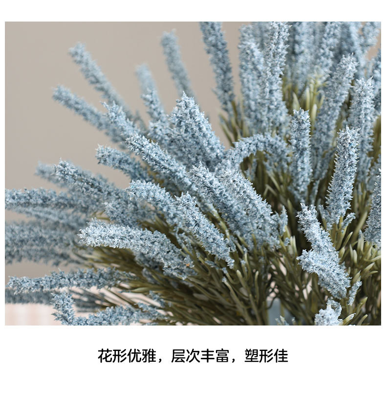 Artificial Flower Malt Grass Wedding Flower Arrangement Fur Grass Home Decoration Plastic Fake Flower Green Bristlegrass Floriculture Decoration Wholesale