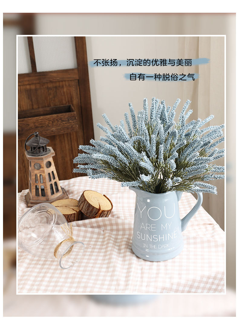 Artificial Flower Malt Grass Wedding Flower Arrangement Fur Grass Home Decoration Plastic Fake Flower Green Bristlegrass Floriculture Decoration Wholesale