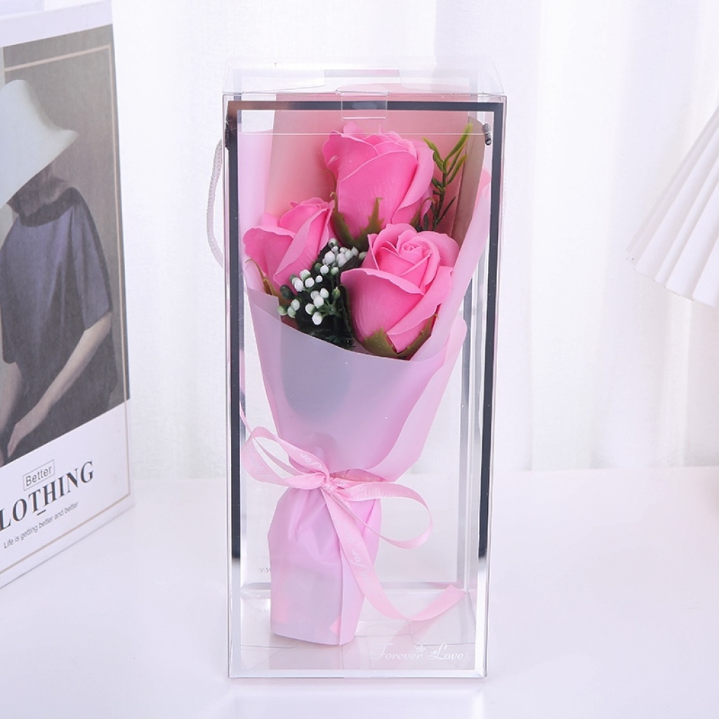 Valentine's Day 3.8 Mother's Day Teacher's Day Gift Soap Rose Artificial Flower Wholesale Valentine's Day 3.8 Mother's Day Teacher's Day Gift Soap Rose Artificial Flower Wholesale