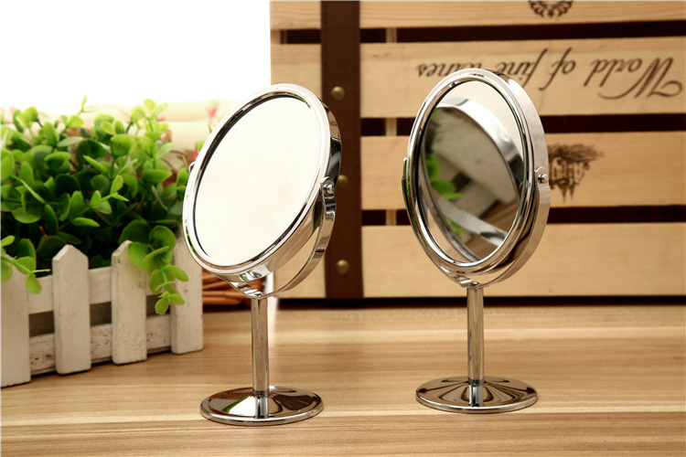 828T Korean Metal Mirror Cosmetic Mirror Dressing Mirror Desktop Rotating Small Mirror 1:2 Amplification Function 828T Korean Metal Mirror Cosmetic Mirror Dressing Mirror Desktop Rotating Small Mirror 1:2 Amplification Function