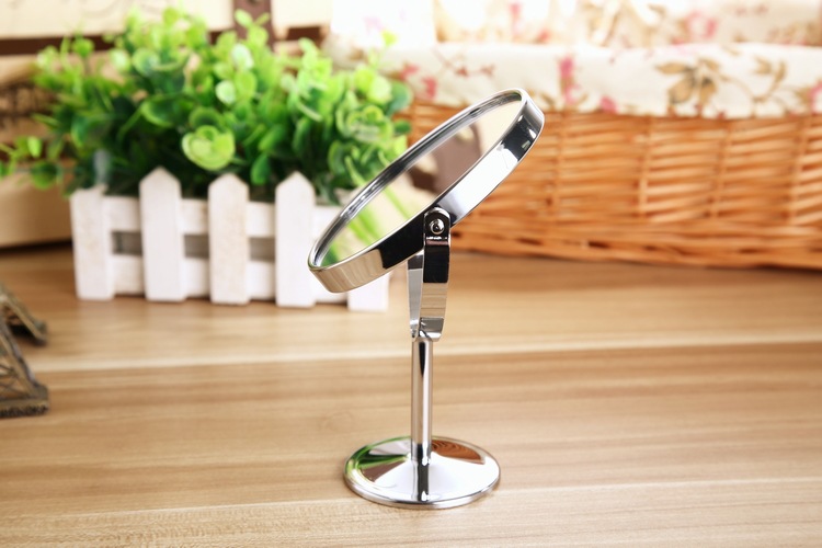 828T Korean Metal Mirror Cosmetic Mirror Dressing Mirror Desktop Rotating Small Mirror 1:2 Amplification Function 828T Korean Metal Mirror Cosmetic Mirror Dressing Mirror Desktop Rotating Small Mirror 1:2 Amplification Function