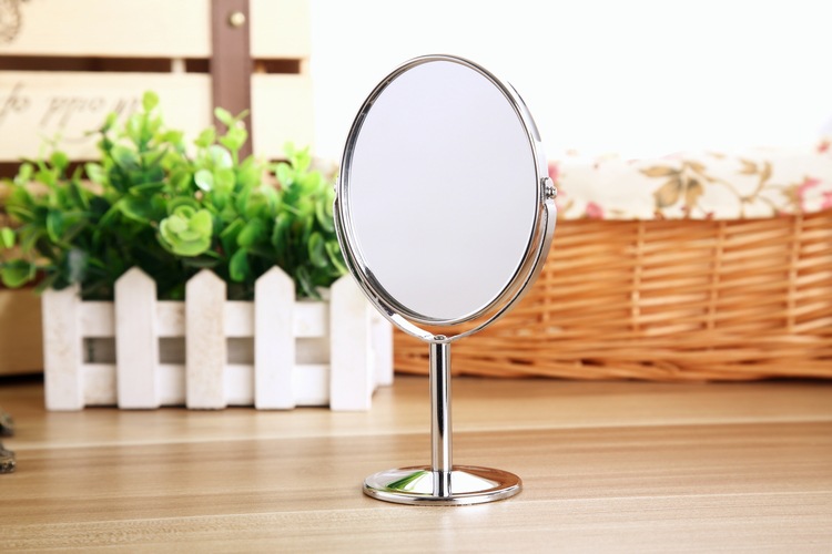 828T Korean Metal Mirror Cosmetic Mirror Dressing Mirror Desktop Rotating Small Mirror 1:2 Amplification Function 828T Korean Metal Mirror Cosmetic Mirror Dressing Mirror Desktop Rotating Small Mirror 1:2 Amplification Function