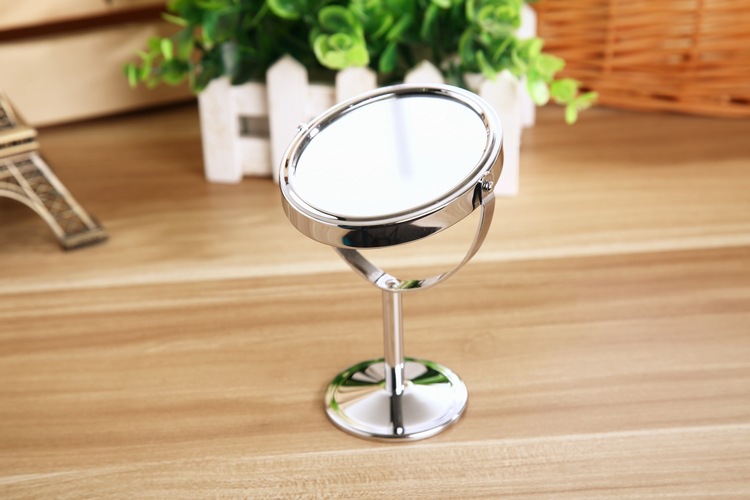 828T Korean Metal Mirror Cosmetic Mirror Dressing Mirror Desktop Rotating Small Mirror 1:2 Amplification Function 828T Korean Metal Mirror Cosmetic Mirror Dressing Mirror Desktop Rotating Small Mirror 1:2 Amplification Function