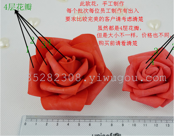 PE rose artificial flower head DIY gift bride wrist curl flower arches flower arrangement flower bouquet PE rose artificial flower head DIY gift bride wrist curl flower arches flower arrangement flower bouquet
